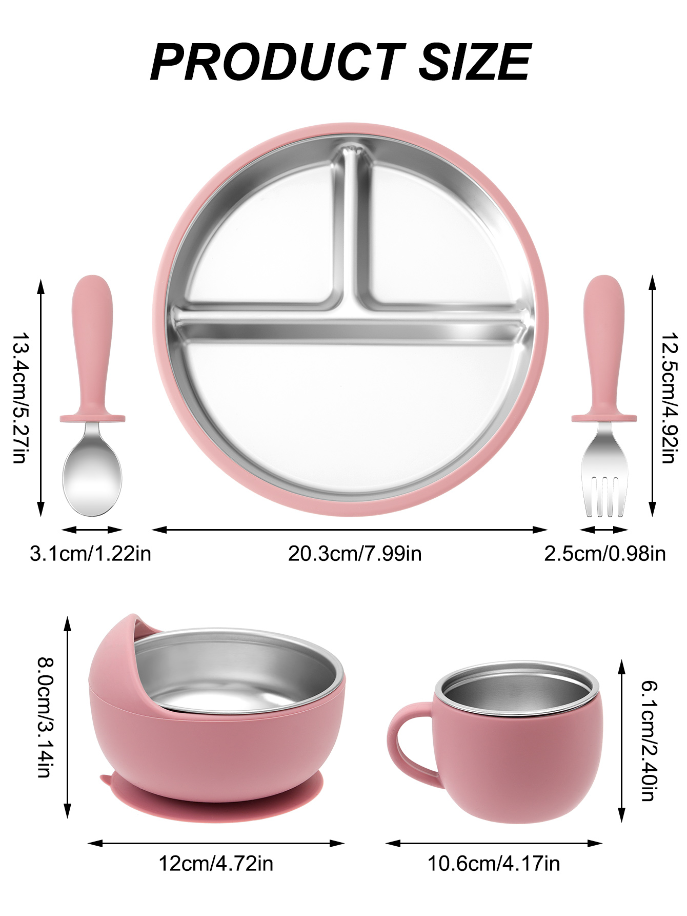 5PCS Stainless Steel Detachabl - Baby Food Menu review and price